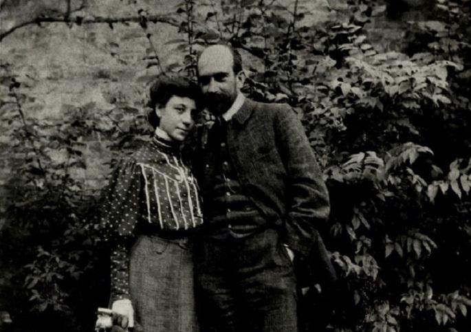Chaim and Vera Weizmann on their wedding day