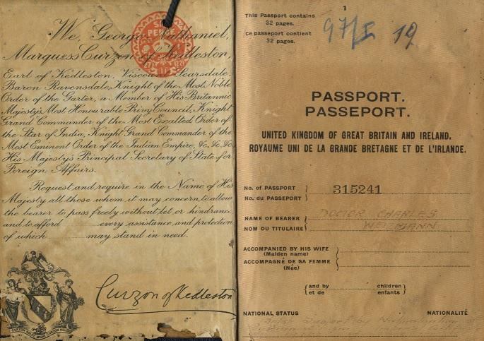 Chaim Weizmann's British passport