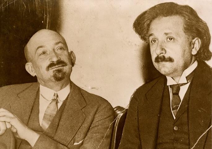 ויצמן ואיינשטיין בניו-יורק